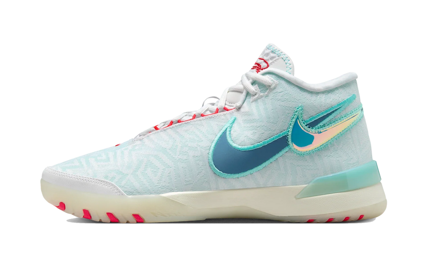 Nike LeBron NXXT Genisus White Aurora Green Siren Red Aegean Storm: la multicolor que rompe la cancha en 2026