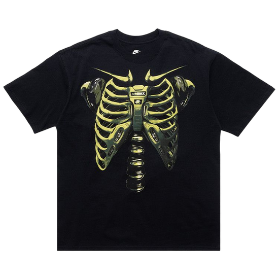 Nike NSW Max90 Tee Black/Volt: camiseta retro con contraste Volt para streetwear