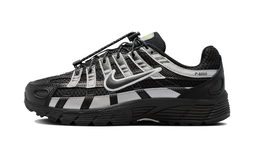 Nike P-6000 Black Metallic Silver Volt Ice: la Y2K en negro que lo combina todo