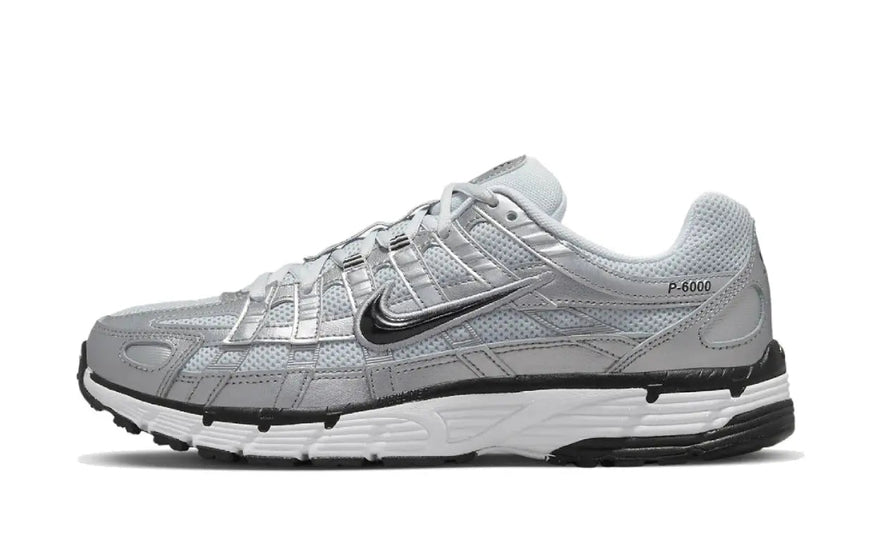 Nike P-6000 Metallic Silver Pure Platinum: Retro metallic sneakers with urban style