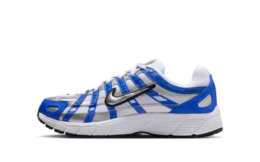 Nike P-6000 Racer Blue Metallic Silver White — retro attitude, modern comfort