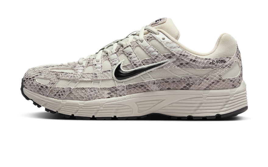 Nike P-6000 SE Snakeskin Light Bone Black: el retro runner con textura reptil que domina 2026