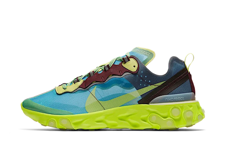 Nike React Element 87 Undercover Lakeside: adidași cu amortizare React și stil unic