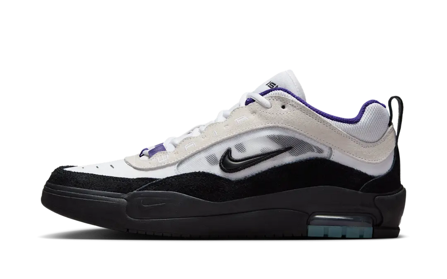 Nike SB Air Max Ishod White Black Court Purple: Style and cushioning for skaters