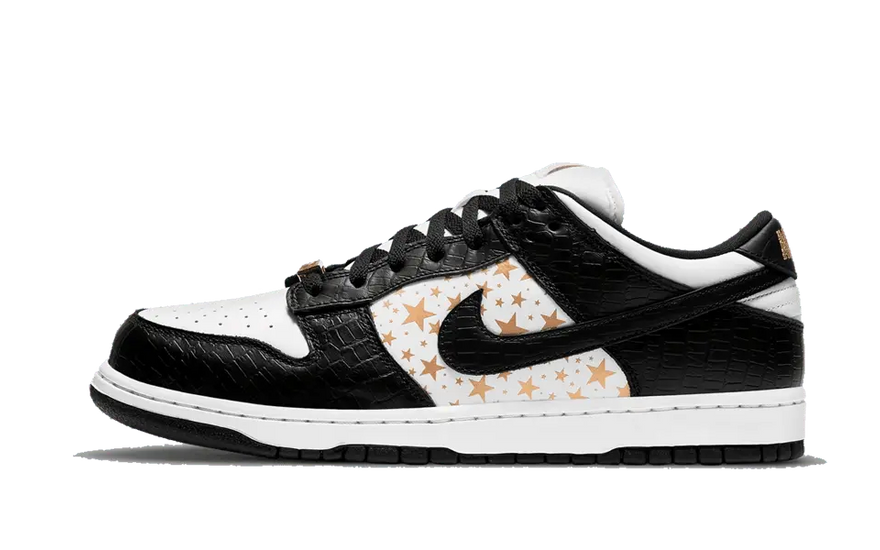 Nike SB Dunk Low Supreme Black: Zwarte skate schoenen met stijl en duurzaamheid