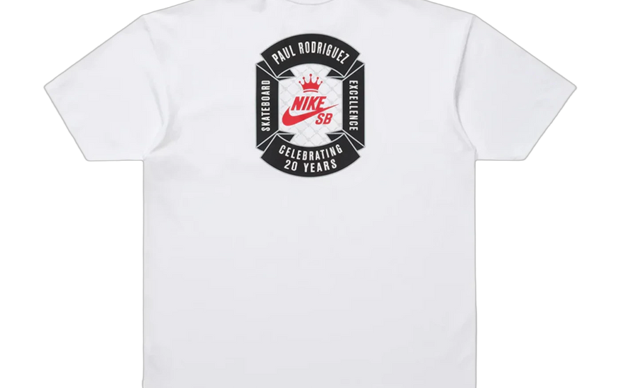 Nike SB Paul Rodriguez Max90 Skate T-shirt White - la camiseta skate esencial para tu estilo urbano