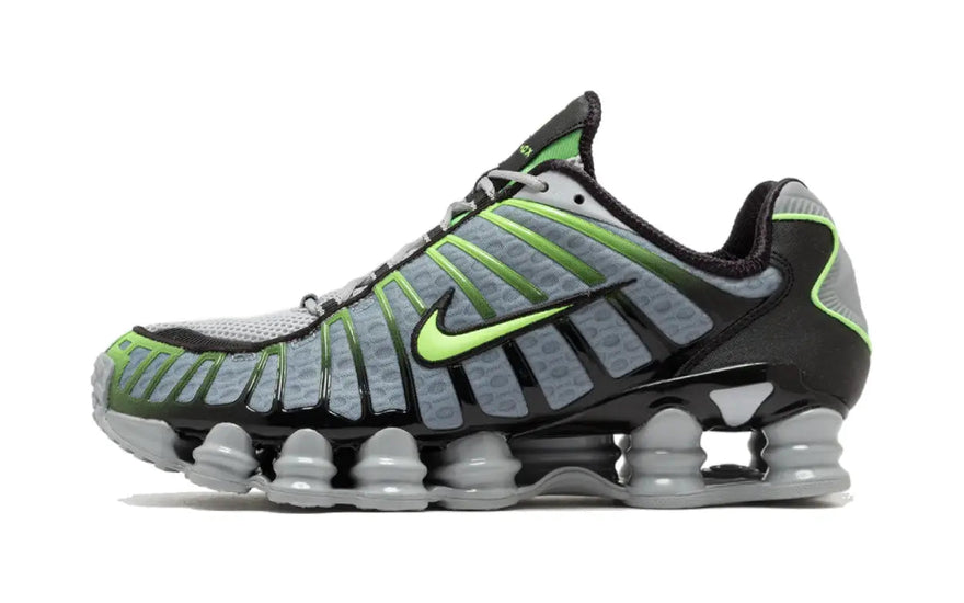 Nike Shox TL Wolf Grey Lime Blast: estilo urbano y amortiguación superior
