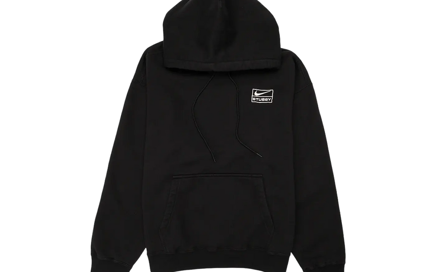 Nike x Stussy U NRG RA Stone Washed PO HD Hoodie Black/White — Sudadera stone-wash para look urbano
