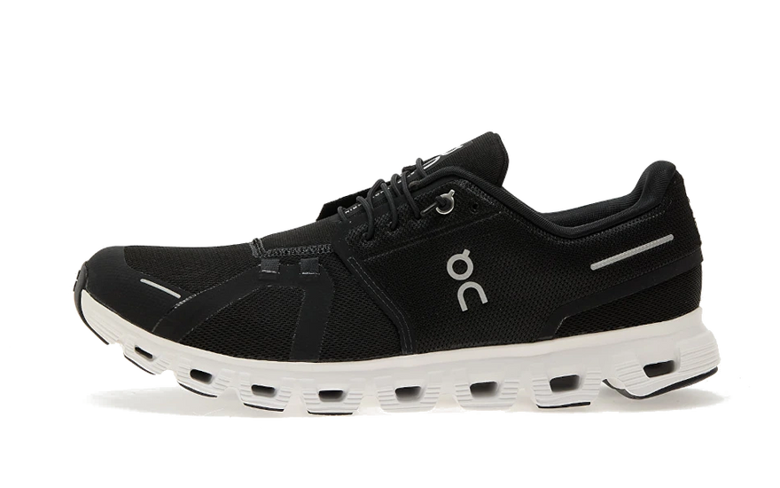 On Running Cloud 6 Black White — Corre sobre nubes con estilo urbano