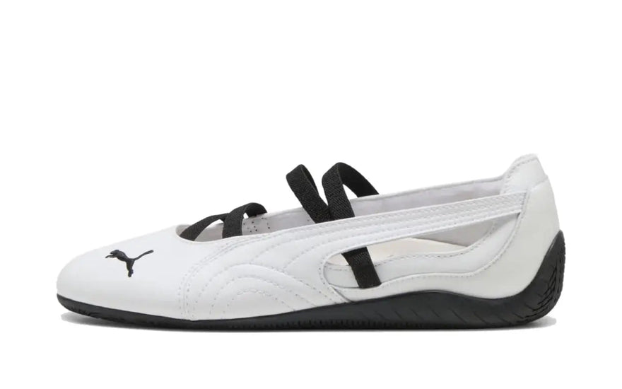 PUMA Speedcat Ballet Leather White: zapatillas de cuero blanco con estilo ballet y elegancia urbana