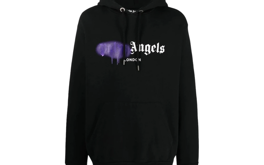 Palm Angels London Spray Paint Logo Hoodie Black: la sudadera de la city series que domina el streetwear en 2026