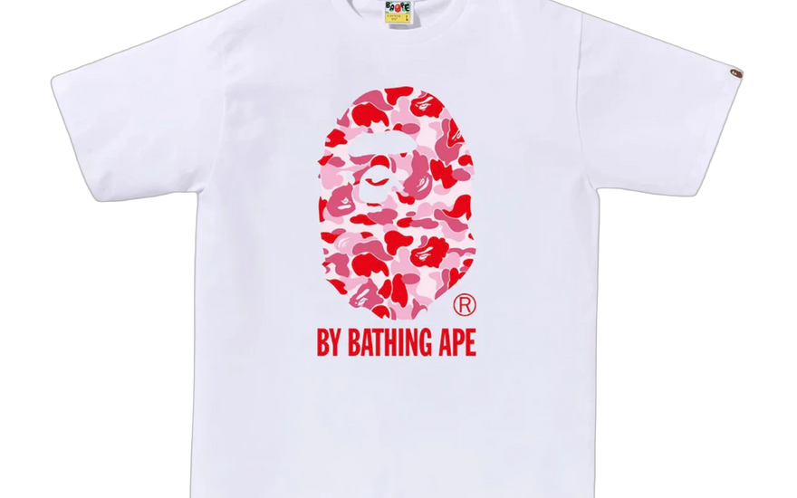 BAPE A Bathing Ape Tee ABC Camo Tee White Pink — La camiseta camo que eleva tu streetwear
