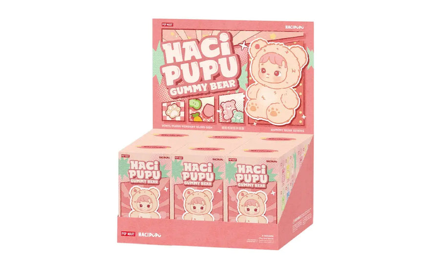 Pop Mart HACIPUPU Gummy Bear Series Vinyl Plush Pendant Blind Box — The most adorable gummy pendant for your collection