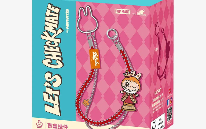 Pop Mart Labubu The Monsters Let's Checkmate Series Pendant Blind Box: surprise pendants for collectors