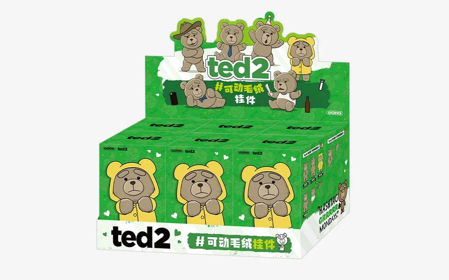 Pop Mart Pop Mart Serie di portachiavi a sorpresa Teddy Bear Ted2 in peluche d'azione — Il portachiavi sorpresa che devi collezionare
