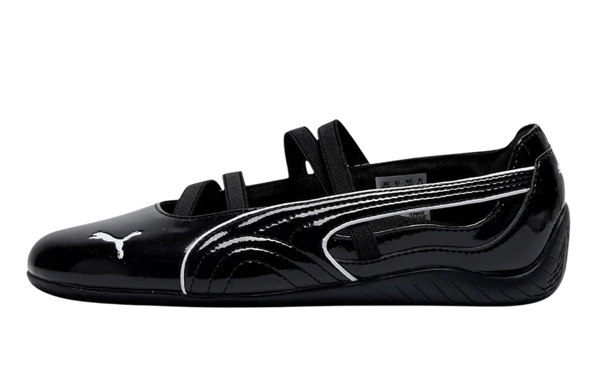 Puma Speedcat Ballet Glanzend Zwart: glanzende stijl die de aandacht trekt