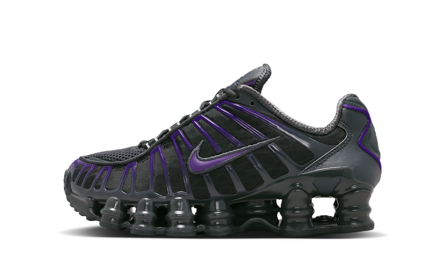 Nike Shox TL Dark Smoke Grey Court Purple — Estilo urbano y amortiguación máxima