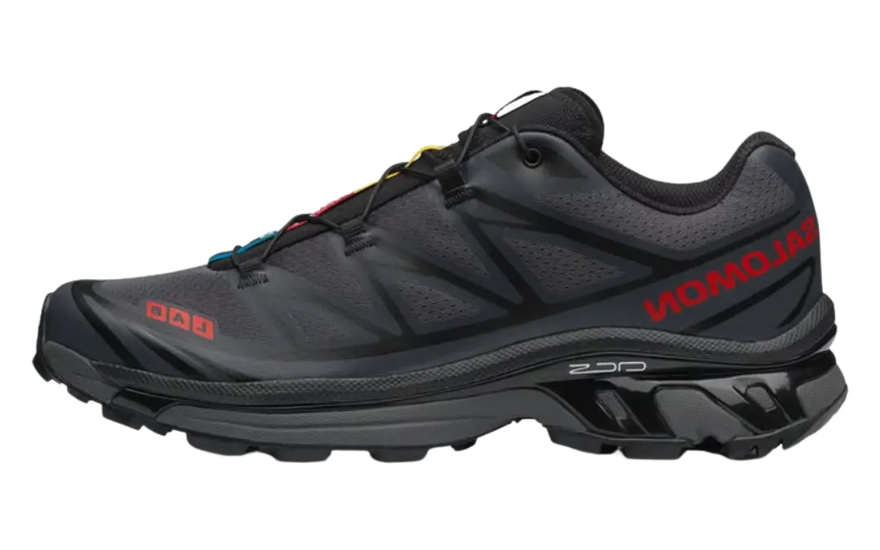 Salomon XT-6 JJJJound Black Fiery Red: urban style and all-terrain traction