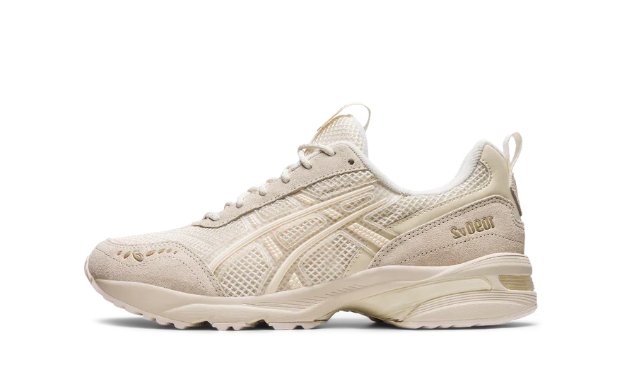 ASICS Gel-1090 V2 Cream: Zapatillas retro crema con confort GEL