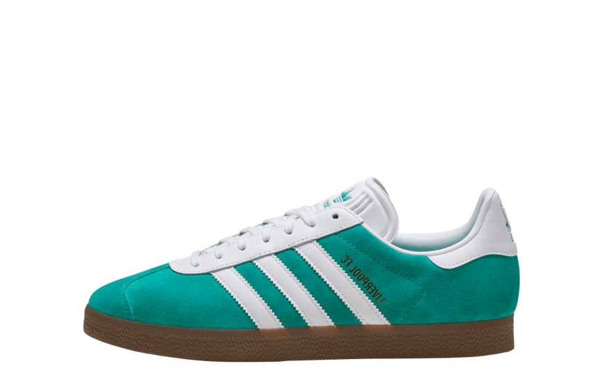 Adidas Gazelle Liverpool FC Third Kit Sea Green — Gazelle Sea Green para fans y street style