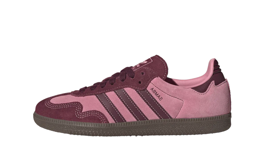 Adidas Samba OG Pink Spark Shadow Red: the pink twist your outfit needs