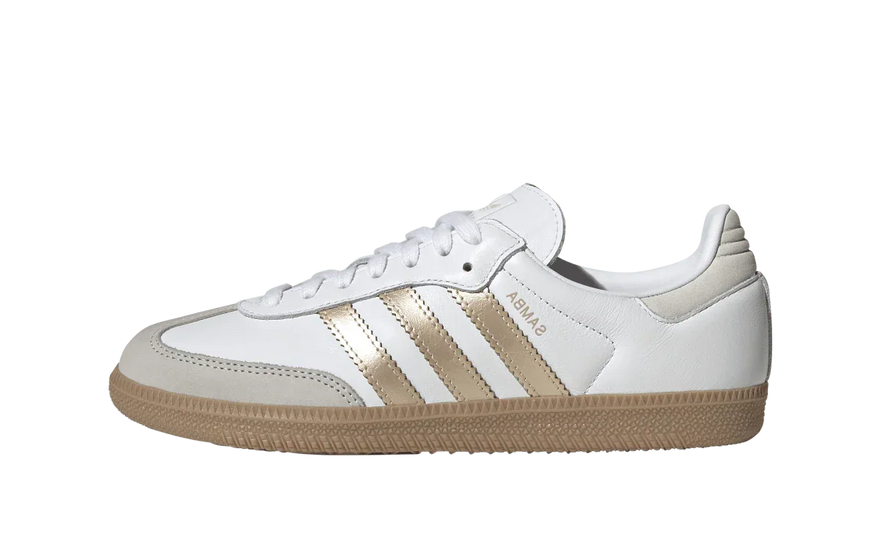 Adidas Samba OG White Wonder Gold Metallic: la clásica con acento dorado