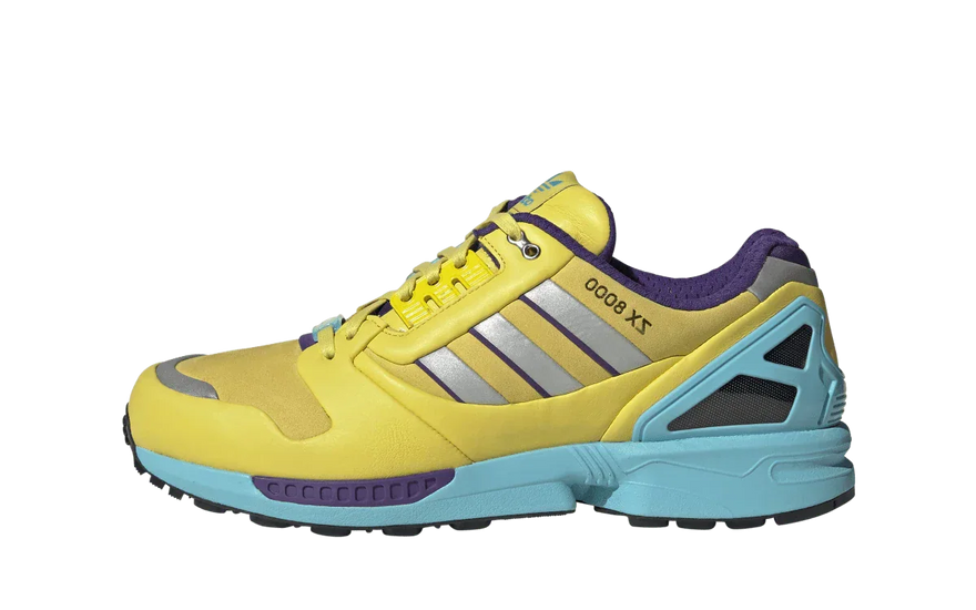 Adidas ZX 8000 Consortium Yellow Blue Glow: Retro vibrante para la calle