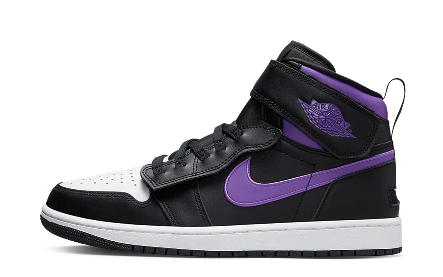 Air Jordan 1 High FlyEase Black Bright Violet: Icône classique avec FlyEase pour le quotidien