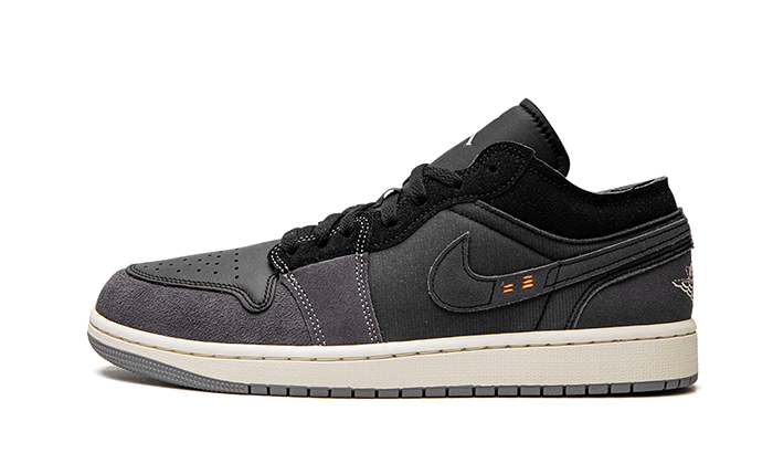 Air Jordan 1 Low Craft Inside Out Czarny: Dekonstrukcja i miejski styl