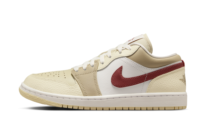 Air Jordan 1 Low SE Pouštní khaki Červená Sépie — Stylové městské tenisky