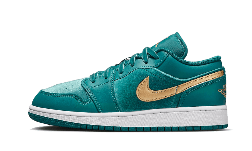 Air Jordan 1 Low SE Geode Teal Metallic Gold: el toque de lujo urbano que necesitas