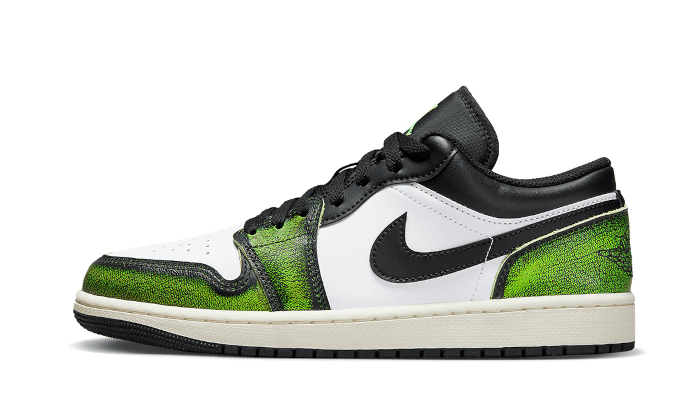 Air Jordan 1 Low Wear Away Electric Green: estilo que se revela con cada paso