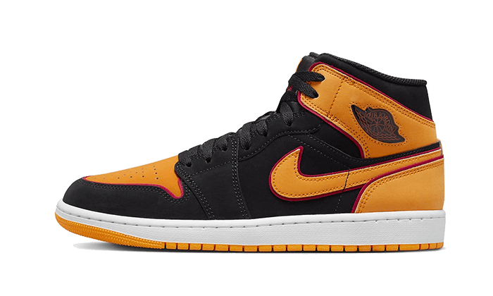 Air Jordan 1 Mid SE Black Vivid Orange: breaking the gray rule in the city