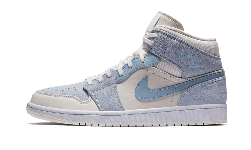Air Jordan 1 Mid Mixed Textures Blue — Sabatilles blaves amb textures i estil urbà