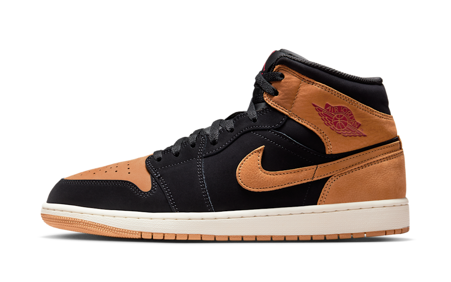 Air Jordan 1 Mid SE Black Flax — The flax touch your streetwear needs