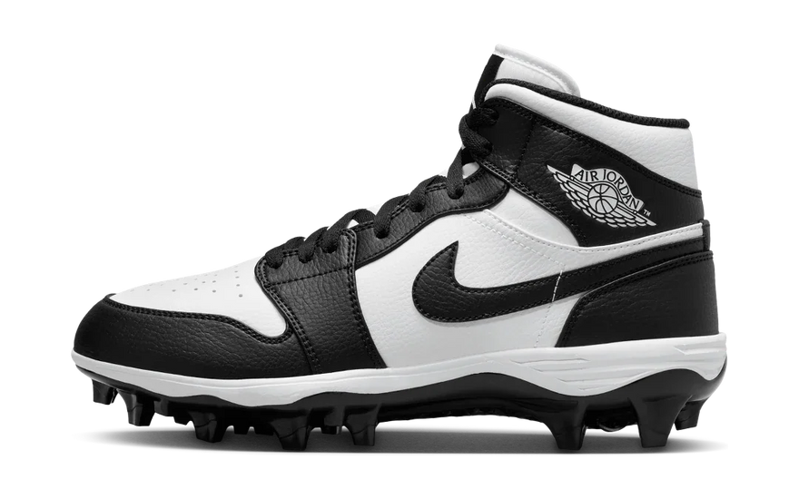 Air Jordan 1 Mid TD Cleat Panda — Estilo Panda que domina la cancha