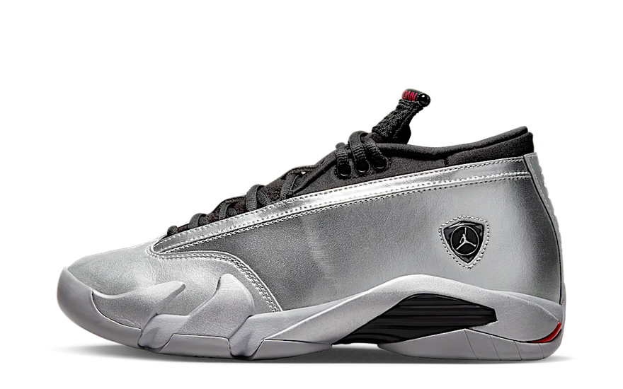 Air Jordan 14 Retro Metallic Silver: Brilha na rua e no campo