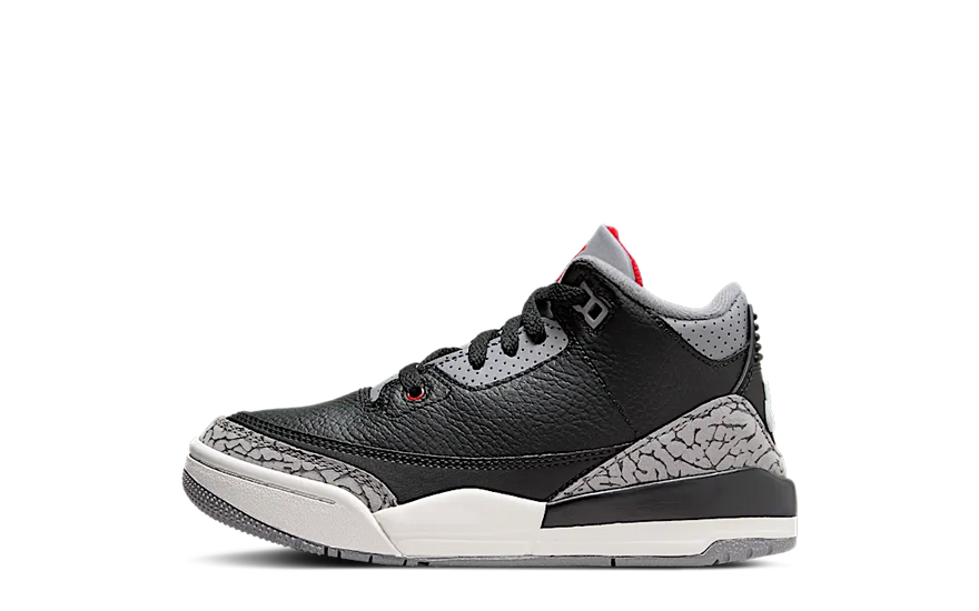 Air Jordan 3 Retro Černý Cement (2024) (PS) — Městská klasika pro děti, kterou všichni chtějí