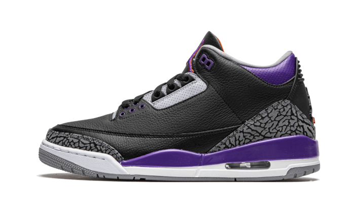 Air Jordan 3 Retro Black Court Purple — Black with Court Purple Details and Legendary Style