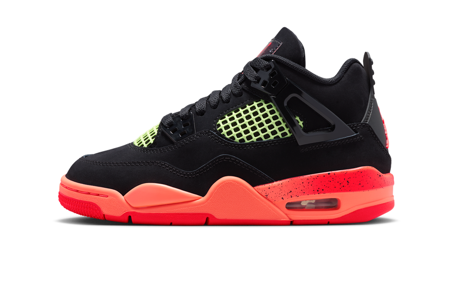 Air Jordan 4 Retro Black Bright Mango Barely Volt Infrared 23 — Reinventa tu estilo con color y confort