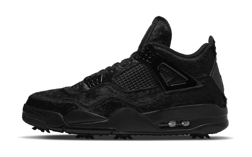 Air Jordan 4 Retro Golf Black Cat Pony Hair: elegancia y rendimiento en el green
