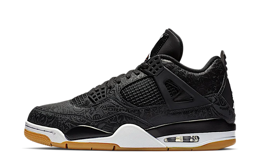 Air Jordan 4 Retro Laser Black Gum: El AJ4 en negro láser que impone