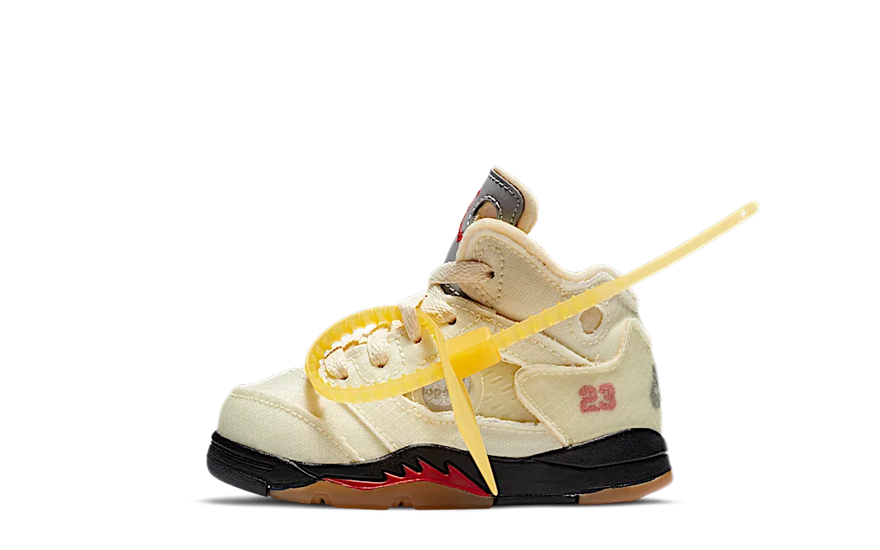 Air Jordan 5 Retro Off-White Sail (TD) — La colaboración que transforma tu look