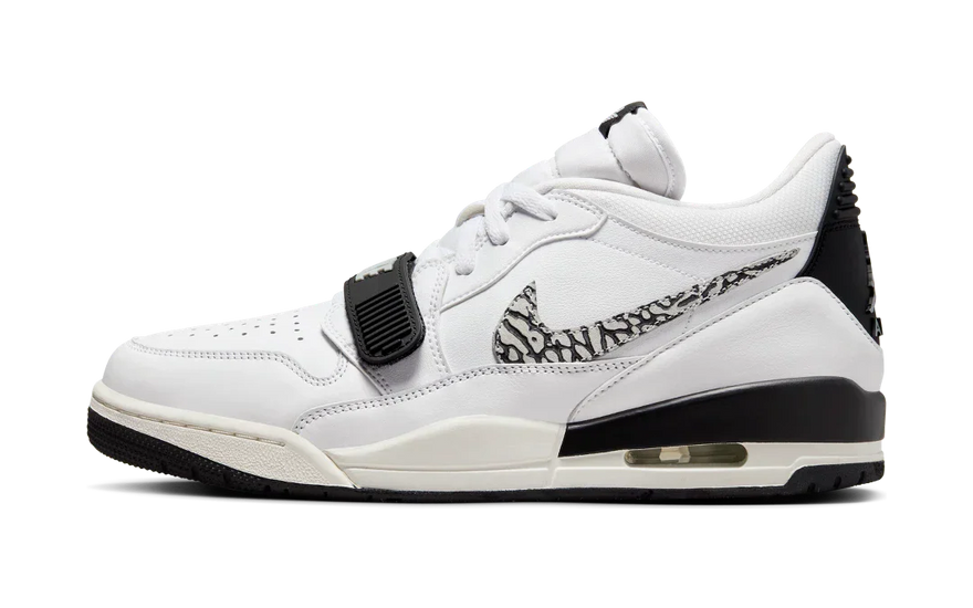 Air Jordan Legacy 312 Low White Black Elephant Swoosh: el híbrido que manda en la calle