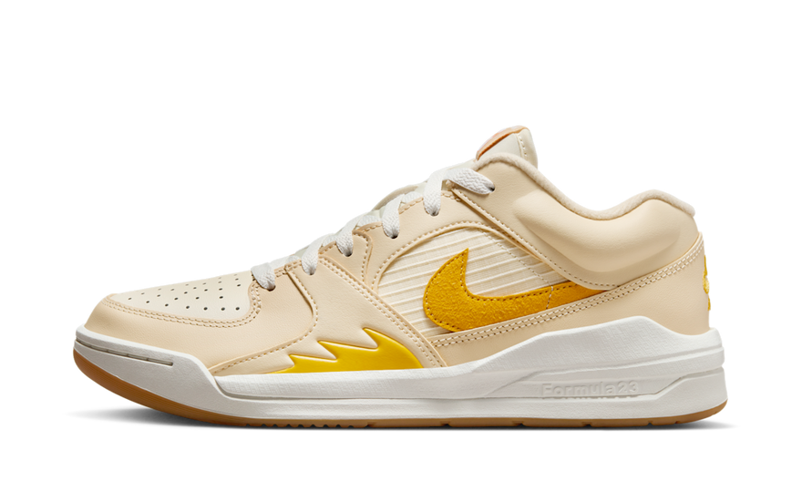 Air Jordan Stadium 90 Pale Vanilla Coconut Milk Tour Yellow Yellow Ochre — κρεμώδες αστικό στυλ με απορρόφηση κραδασμών Air