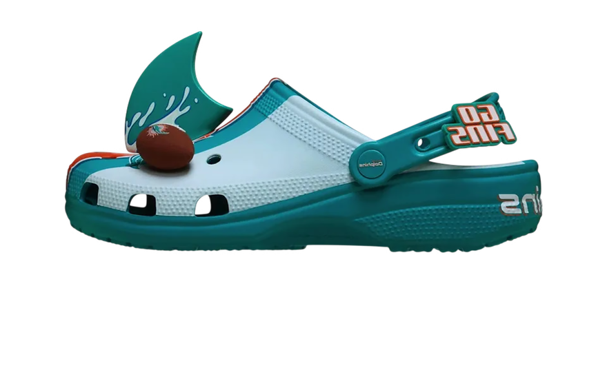 Crocs Classic Clog NFL Miami Dolphins — Confort y estilo fan