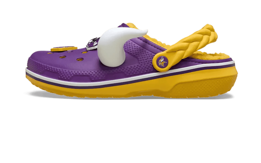 Crocs Classic Lined Clog NFL Minnesota Vikings: Zuecos forrados con estilo y calor