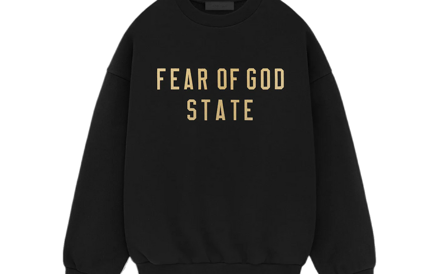 Fear of God Essentials Fleece Crewneck State Black — La sudadera minimalista que necesitas