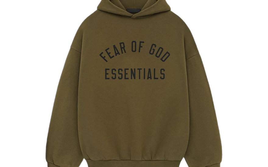 Fear of God Essentials Fleece Hoodie Olive: la sudadera olive imprescindible
