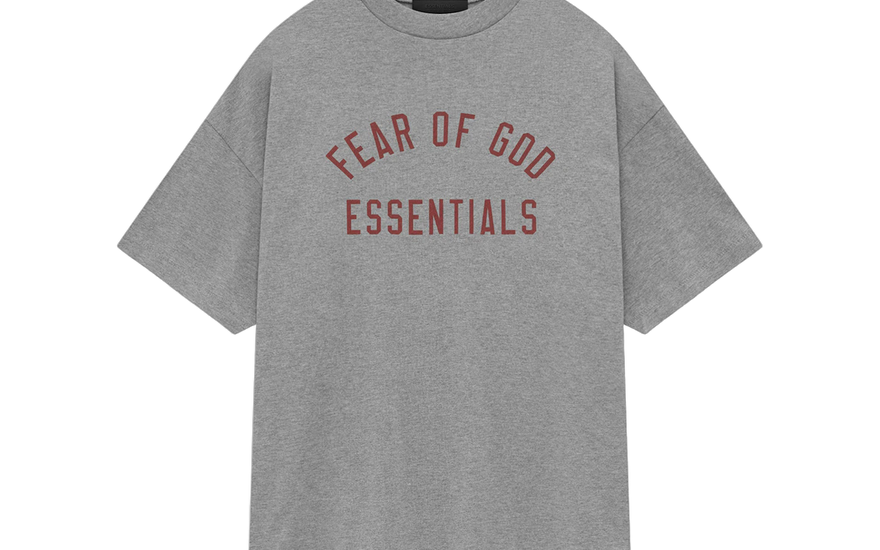 Fear of God Essentials Jersey Crewneck Tee Dark Heather — La camiseta básica que eleva tu look
